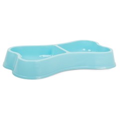 Miska plastikowa dla psa kota podwójna 0,15l