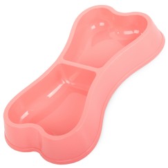 Miska plastikowa dla psa kota podwójna 0,15l