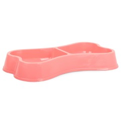 Miska plastikowa dla psa kota podwójna 0,15l