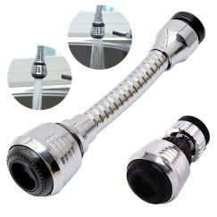 Rallonge de robinet perlator chrome flex
