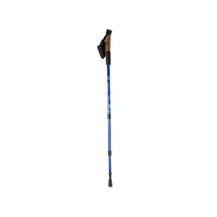 Kij nordic walking z korkową rączką kolor niebieski