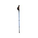 Kij nordic walking z korkową rączką kolor niebieski