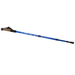 Kij nordic walking z korkową rączką kolor niebieski