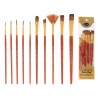 Paint brushes art set 10pcs red