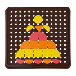 Formes géométriques de mosaïque de puzzle créatif

