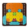 Formes géométriques de mosaïque de puzzle créatif
