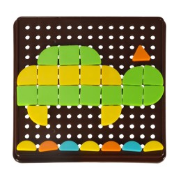 Formes géométriques de mosaïque de puzzle créatif
