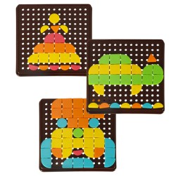 Formes géométriques de mosaïque de puzzle créatif
