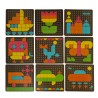 Formes géométriques de mosaïque de puzzle créatif
