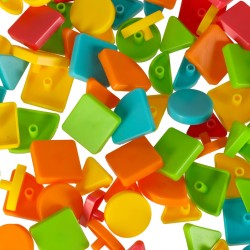 Formes géométriques de mosaïque de puzzle créatif
