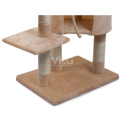 Arbre à chat pour un lit de maison d'arbre à chat 119cm
