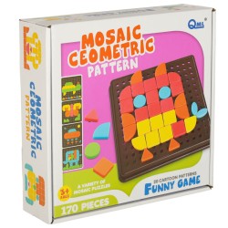 Formes géométriques de mosaïque de puzzle créatif
