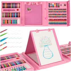 Coffret coloriage peinture en coffret 208 elements Rose