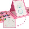 Coffret coloriage peinture en coffret 208 elements Rose