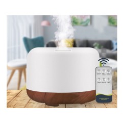 Humidificateur diffuseur aromatherapie telecommande rgb
