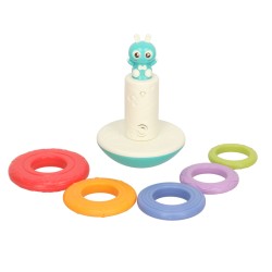 Tour d'empilage sensorielle jouet Roly-poly Bibi-inn bleu
