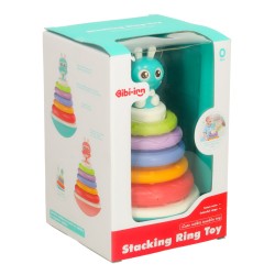 Tour d'empilage sensorielle jouet Roly-poly Bibi-inn bleu

