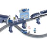 Electric train train police cars 92 elements ~300cm