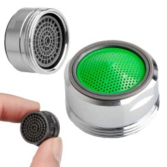 Chapeau aérateur pour robinet m24 chrome
