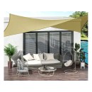 Voile d'ombrage de jardin imperméable 3x2m