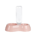Bol double avec distributeur d'eau pour chien chat

