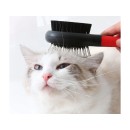 Brosse poils de chien chat doux double face
