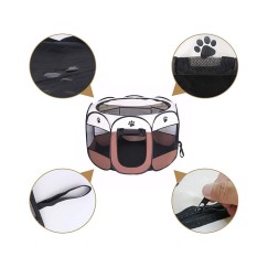 Enclos pliable pour chien lit pour animal de compagnie cage pour chat grand chenil léger
