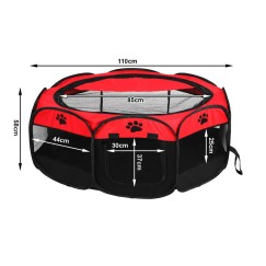 Enclos pliable pour chien lit pour animal de compagnie cage pour chat grand chenil léger
