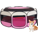 Enclos pliable pour chien lit pour animal de compagnie cage pour chat grand chenil léger

