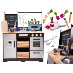 Wooden kitchen for children MDF with accessories LOFT XXL 96cm