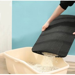 Mata wycieraczka pod kuwetę dla kota na żwirek 45x60 duża