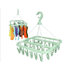 Etendoir sèche linge  32 clips a suspendre 