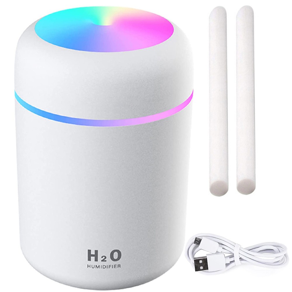 Mini humidificateur d'air diffuseur d'aromatherapie brume usb rgb
