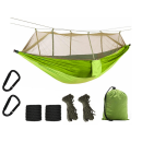 Hamac avec moustiquaire pour camping, suspension, cordes, sac, housse légère