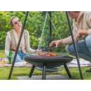 Palenisko ogrodowe duże trójnóg stojak ruszt wiszący grill ognisko węgiel