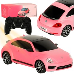 Voiture RC Rastar 76200-4 Volkswagen Beetle-UV 1:24 rose
