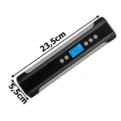 Pompka akumulatorowa do roweru samochodu kompresor elektryczny 10 bar lcd