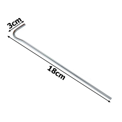 Szpilki do namiotu mocujące śledzie kotwy stal 18cm 20szt hak haczyk kołki