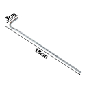 Szpilki do namiotu mocujące śledzie kotwy stal 18cm 20szt hak haczyk kołki