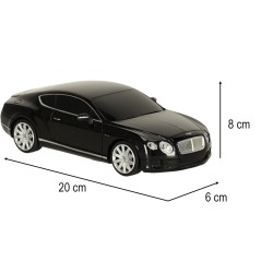Voiture RC Rastar 48600 Bentley Continental GT 1:24 noir
