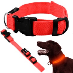 Collier d'éclairage led pour chiens et chats adjustable 59cm
