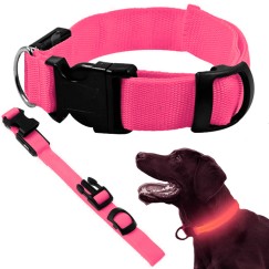Collier d'éclairage led pour chiens et chats adjustable 59cm
