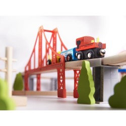 Wooden train car track + 70el