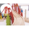 Wooden train car track + 70el