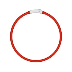 Obroża świecąca led dla psa i kota wodoodprna regulowana regulacja 47cm usb