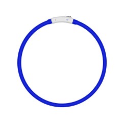 Obroża świecąca led dla psa i kota wodoodprna regulowana regulacja 47cm usb