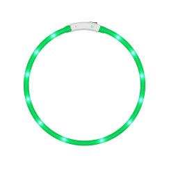 Obroża świecąca led dla psa i kota wodoodprna regulowana regulacja 47cm usb