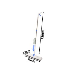 Balai à plat avec nettoyeur à eau et vaporisateur pour sols
