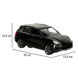 Voiture RC Rastar 42900 Porsche Cayenne Turbo 1:14 noir
