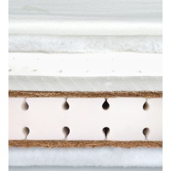 MATELAS LATEX-MOUSSE-NOIX DE COCO ALOE VERA 140 X 70 (12CM) 
